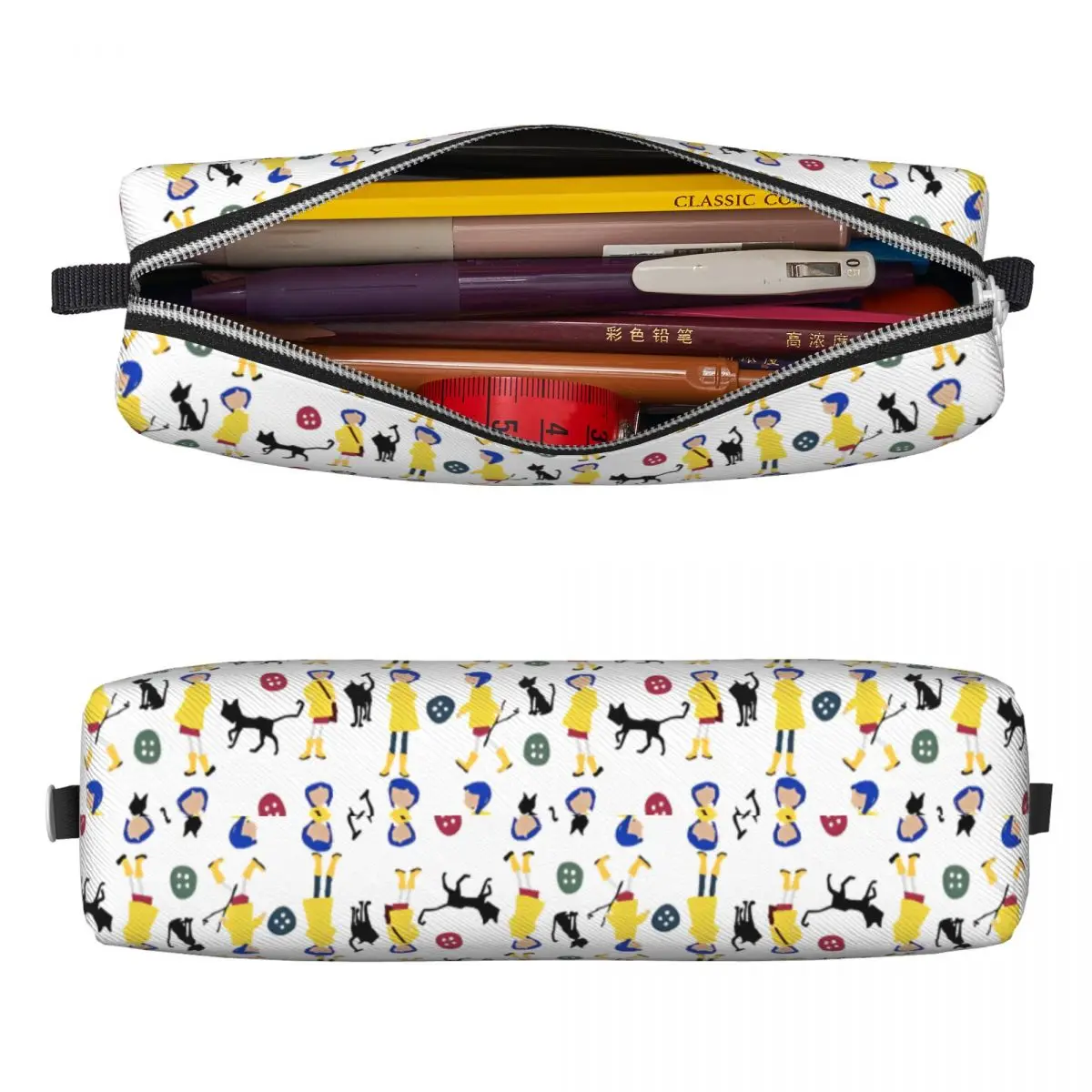 Creative Coralines Movie Pencil Case Pencilcases Pen Box for Student Large Storage Bags School Supplies Gifts Accessories