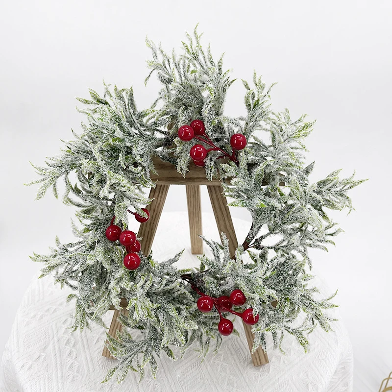

Christmas Artificial Wreath Front Door Window Hanging Garland Xmas Party Wall Ornaments Home Holiday Decorations Ornaments