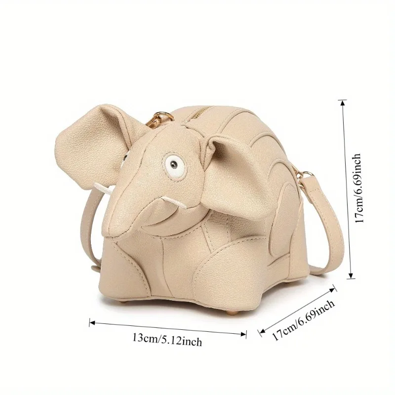 Novel Funny Cute Elephant shaped Women Purses Handbags Shoulder Bag Girls Crossbody Bag Designer Ladies Clutch Bag