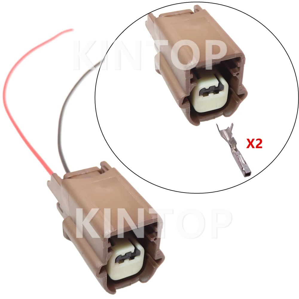 

1 Set 2 Pins AC Assembly Car Wire Cable Connectors Automobile Plastic Housing Socket