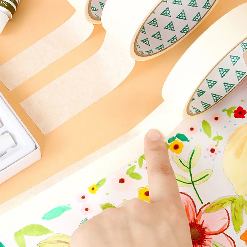 아트 드로잉 및 벽화용 DIY 마스킹 테이프 10개 - 홈 데코 학교 문구용 접착 테이프 제거