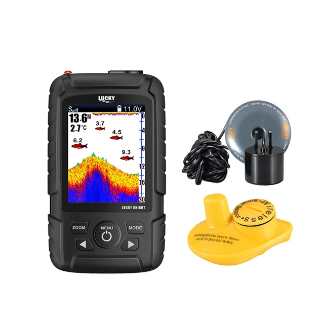 

Lucky Fishing Equipment Fish Finder FF718LIC-WT 2.8 Inch Colored Dot-Matrix Display With Type W Wireless Sensor And Trans