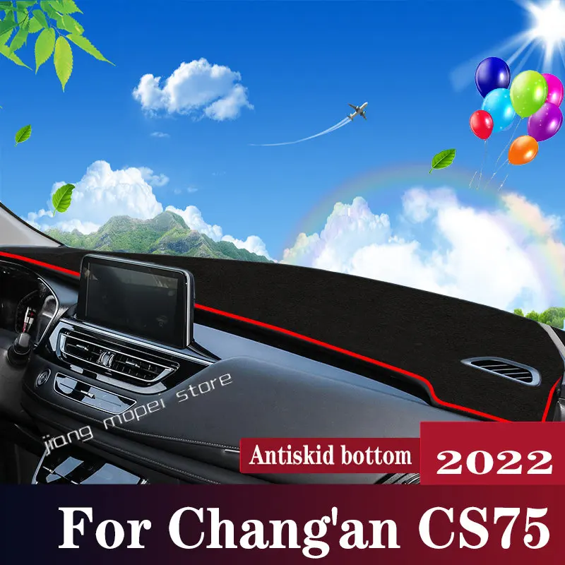 

For Chang'an CS75 Instrument panel pad Sun Shade Instrument Carpet Avoid Light Pads Anti-UV Case Carpets Desk Cover Mat Carpets