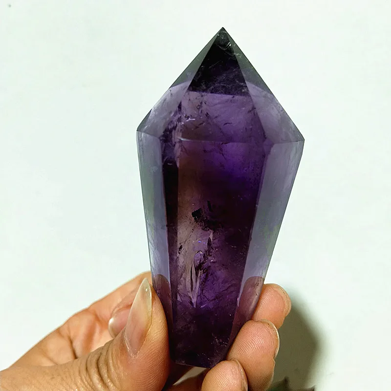 Natural Amethyst Quartz Crystal Tower Home Real Stone Wicca Witchcraft Energy Wand Spiritual Chakra Reiki Healing Room Decortion 5