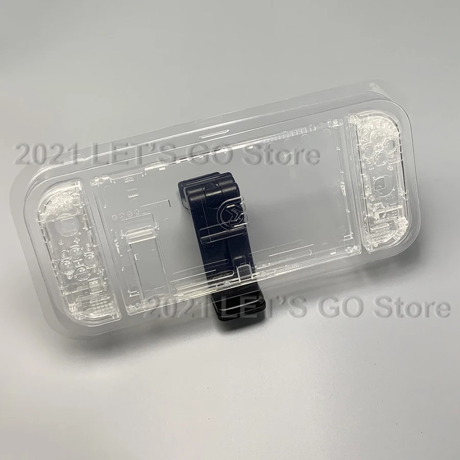 透明シェルカスタム Nintendo Switch 付属品付き カスタム透明シェル,クリアケース,ボタン付き,Nintendo Switch用