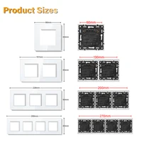 BSEED 1/2/3/4Gang Wifi Smart Switches Light/Curtain /Dimmer Click Buttons Type-c USB Sockets DIY Function Parts EU Glass Frames - Image 5