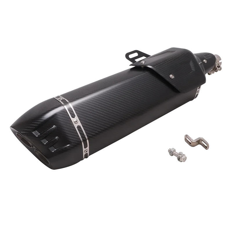 

FOR Triumph Tiger 850 900 2020-2021 Slip On 51MM Motorcycle Exhaust Tail Pipe Muffler Double Out Stainless Steel Carbon Fiber