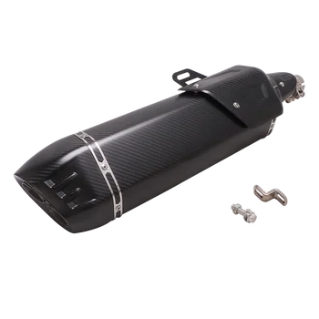 FOR Triumph Tiger 850 900 2020-2021 Slip On 51MM Motorcycle Exhaust Tail Pipe Muffler Double Out Stainless Steel Carbon Fiber
