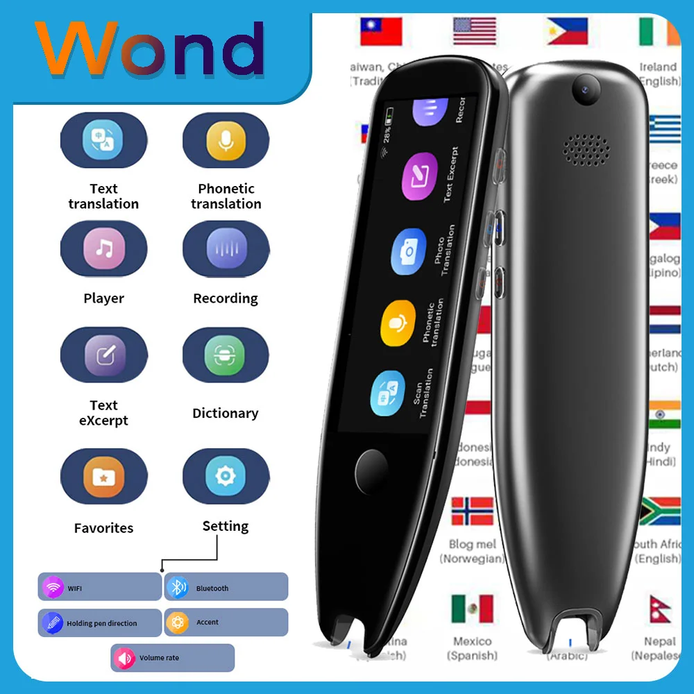 Smart Multi-function Language Translation Pen Text Scan Translator For Language learning English Study X5 Pro translation machine