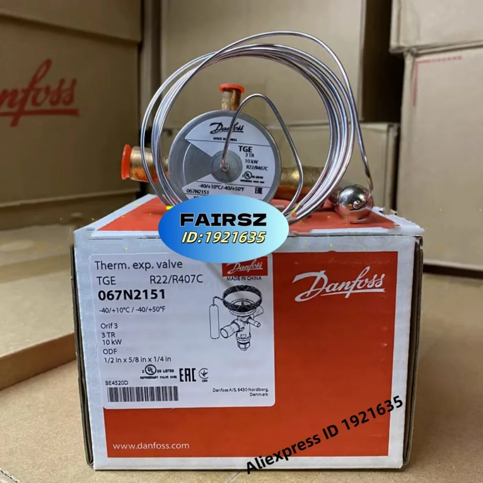 DAN.FOSS TGEX3TR 067N2151 Heat Thermal Expansion Valve For Air Conditioning / Cold Storage FAIRSZ STORE