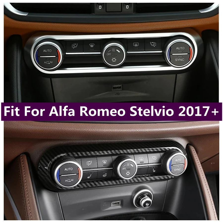 

Air Conditioning Vent AC Outlet Panel Decorative Frame Trim Fit For Alfa Romeo Stelvio 2017 - 2020 Exterior Accessories
