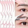 2Pcs Eyebrow Scissors with Comb Professional Precision Eyebrow Trimmer Set Eyebrows Razor Eyebrow Grooming Kit Hair Removal Tool 1