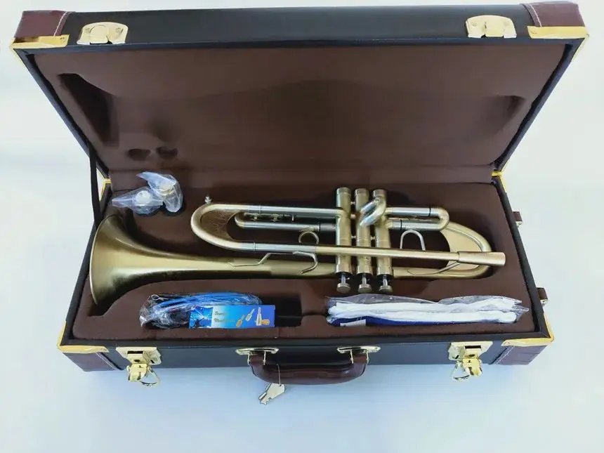 KALUOLIN New Trumpet B flat trumpet LT197GS-77 musical instrument heavier type Gold plating Trumpet playing music