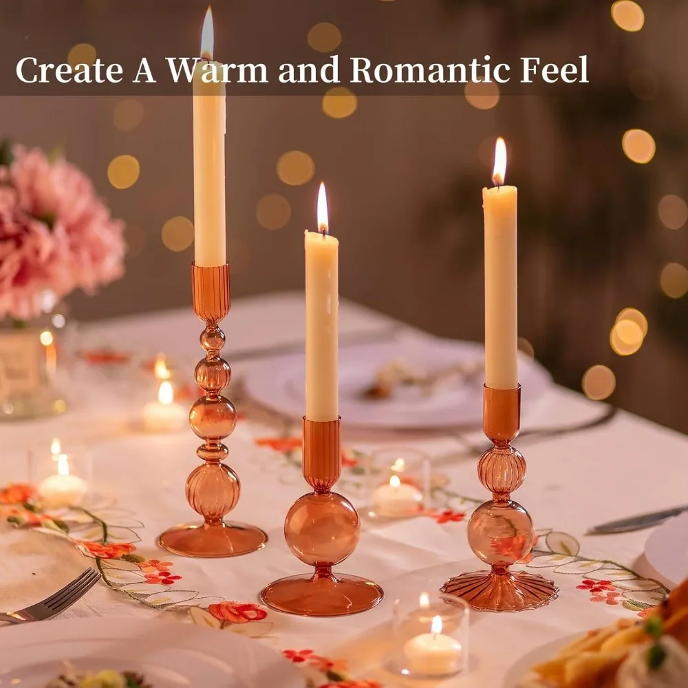 Elegant 4-Piece Candle Holder Set for Modern Decor and Events
