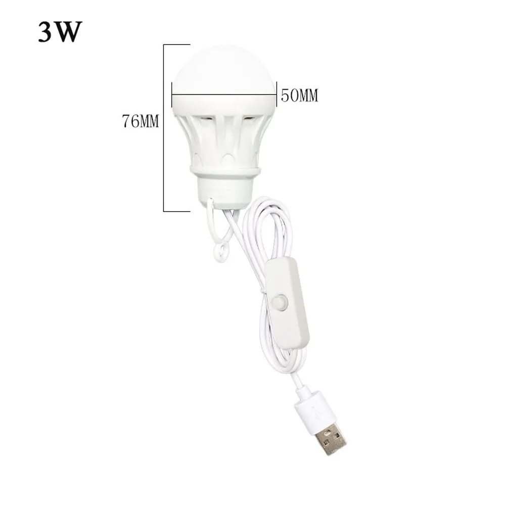 3W 5W 7W LED Lantern Portable Camping Lamp Mini Bulb 5V USB Reading Student Study Table Lamp Super Birght for Outdoor