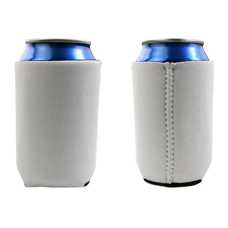 Sublimation Printing Blank For Thermos Cup Sleeve Neoprene White Hot Transfer Beer With Bottom Cup Sleeve