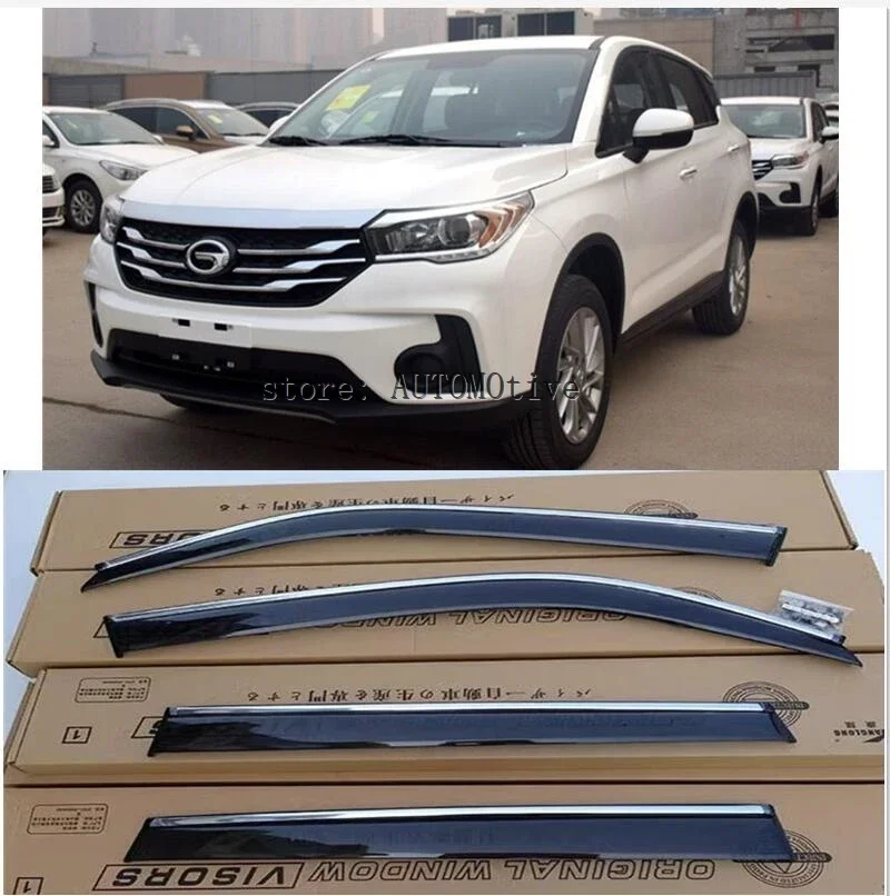 

Козырек для боковых окон Trumpchi GS4 2015 2016 2017 2018 2019 4 шт. защита от дождя для окон всепогодные Защита от солнца и дождя