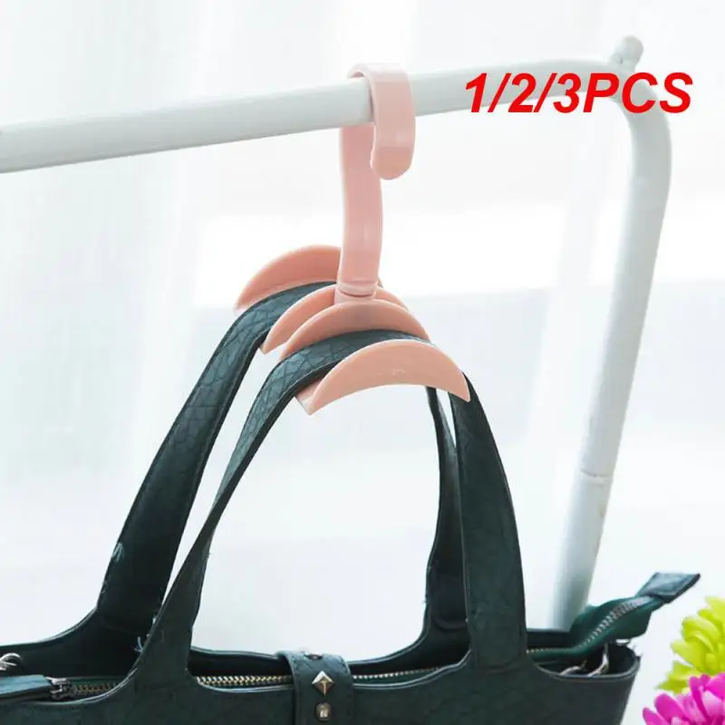 

1/2/3PCS Bag hat Organizer Hanger 360-degree Rotation Bag Hooks Handbag Holder For Closet Hanging Organizer Bag Clothing Hanger