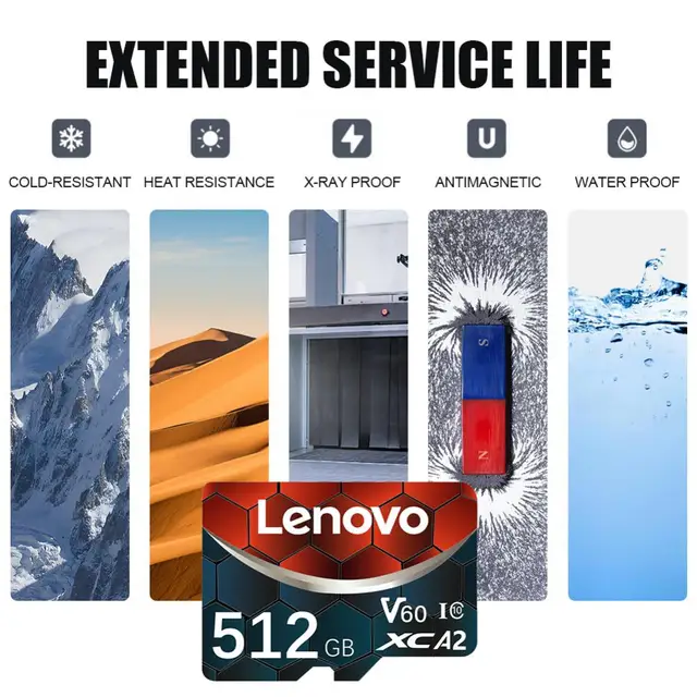 Lenovo 2TB Micro TF SD Card 128GB Memory Card 256GB High Speed Class 10 Mini SD Card For Nintendo Switch Diy Gaming Camera Ps5 - Image 6