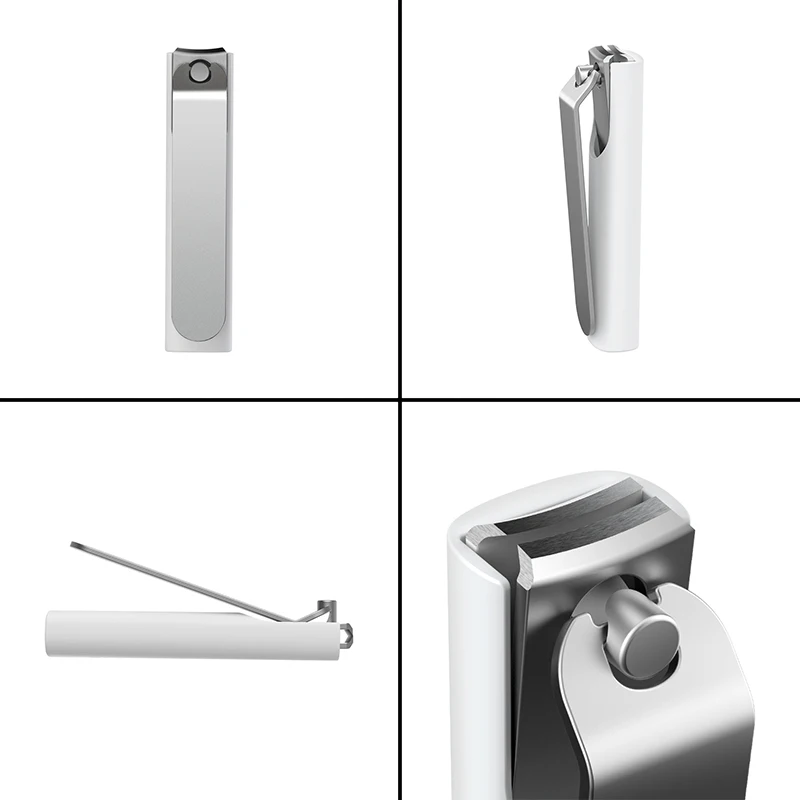 Xiaomi Mijia الأصلي الفولاذ المقاوم للصدأ مسمار كليبرز مع مكافحة سبلاش غطاء المتقلب باديكير العناية مسمار كليبرز الملف المهنية