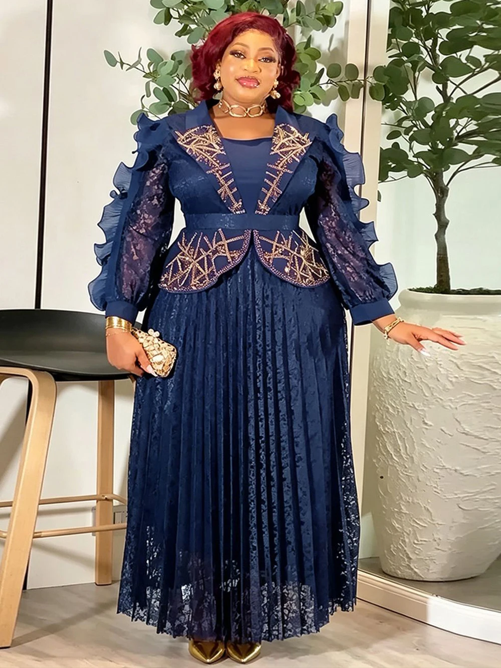 Eleganti Abiti Lunghi da Donna Primavera Estate 2026, Vestiti Plissettati Maxi per Matrimoni, Feste, Balli, Serate e Compleanni