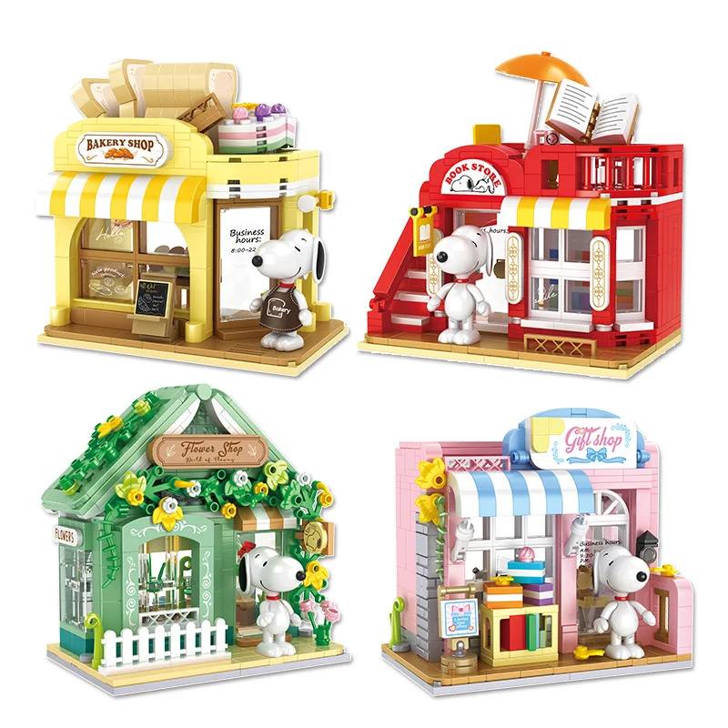 

Мультяшные фигурки Miniso Snoopy, детские игрушки-пазлы, настольные украшения для дома, студенческие подарки, приз сюрприз
