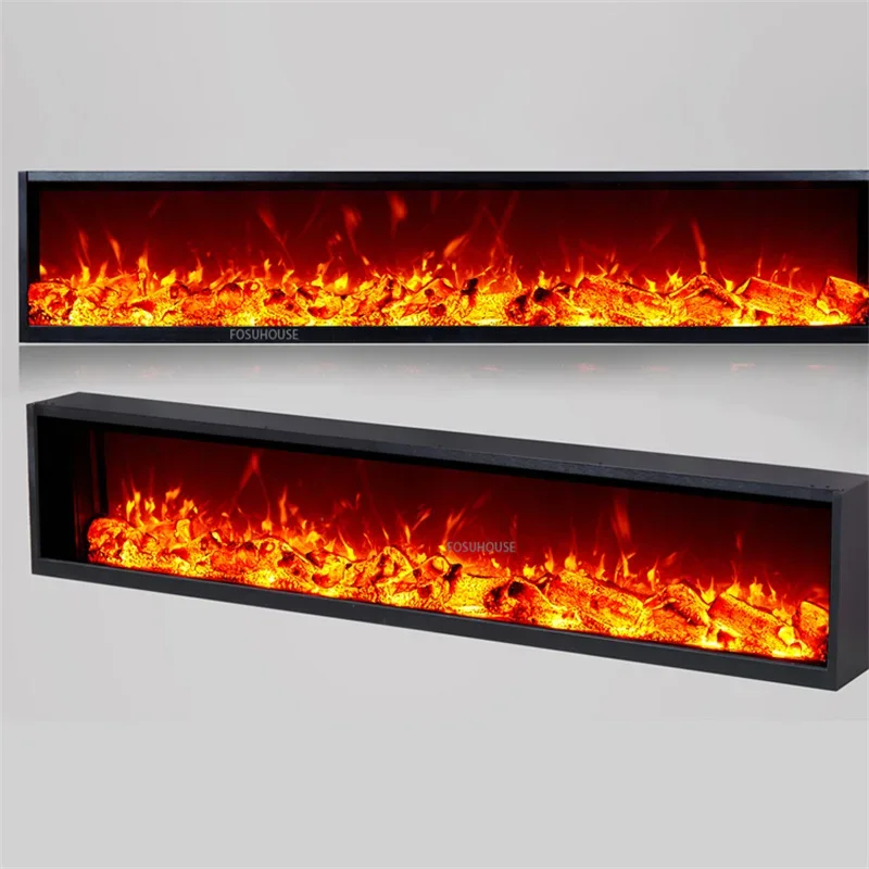 Fireplace Core for Restaurant Home Decoration 3D Simulation Electric Flame Living Room Embedded TV Stand Fireplaces