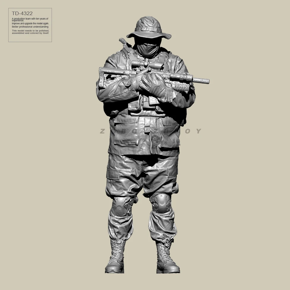 

50MM Resin Soldier model kits figure colorless and self-assembled TD-4322