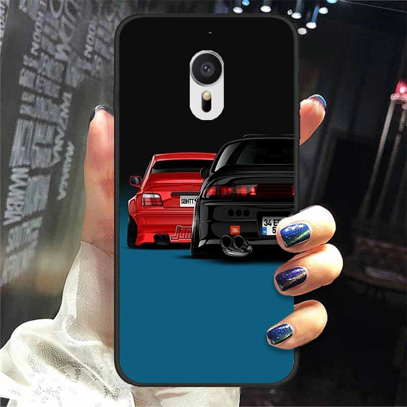 Silicone Phone Case For Meizu MX5 MX6 Cases Soft Cover Fundas For meizu mx5 mx6 Shell Fashion Cool JDM Sports Car Bumper best meizu phone cases