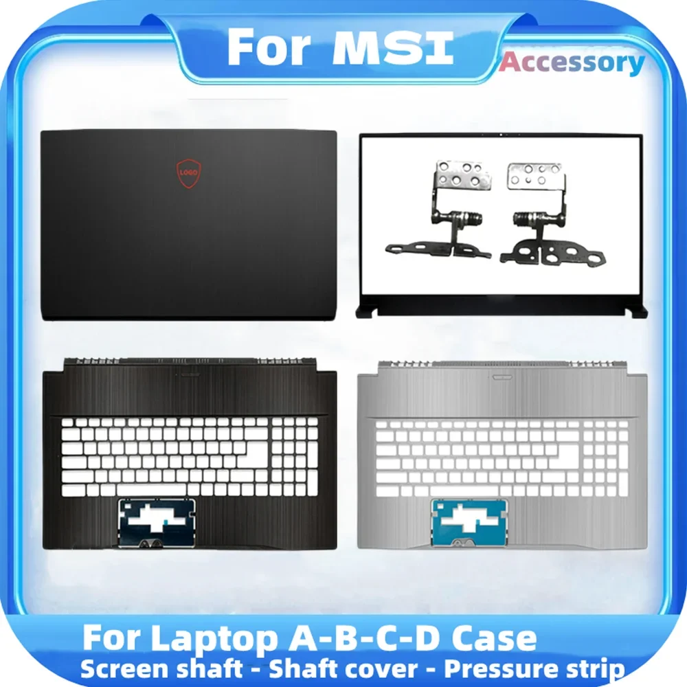 

NEW LCD Back Cover For MSI GF75 MS-17F1 17F2 17F3 17F4 17F5 Laptop Cover Front Bezel/Hinges/Palmrest Upper Top Case Bottom Case