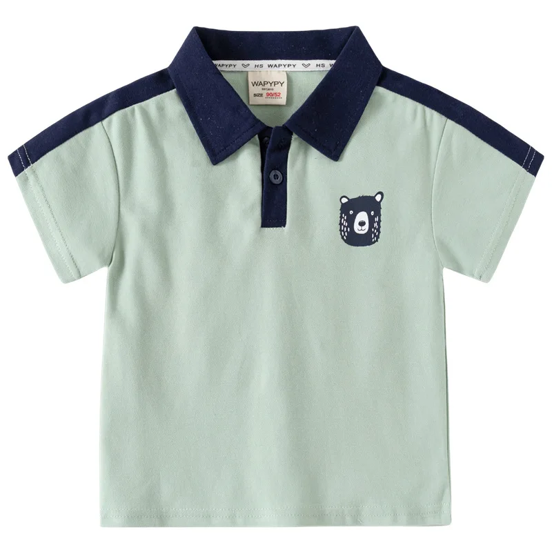 Children's Short SleeveTT-shirt2024New Children's Summer Clothing Shirt Boys' Loose Multicolor Short SleevepoloShirt1Delivery