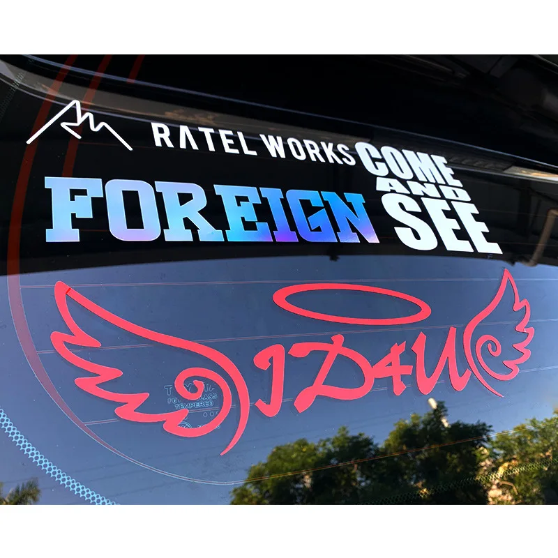 3D Stickers Car Stickers Waterproof Sun-proof PVC Personalized Car Name Stickers Customize Decals For Windows