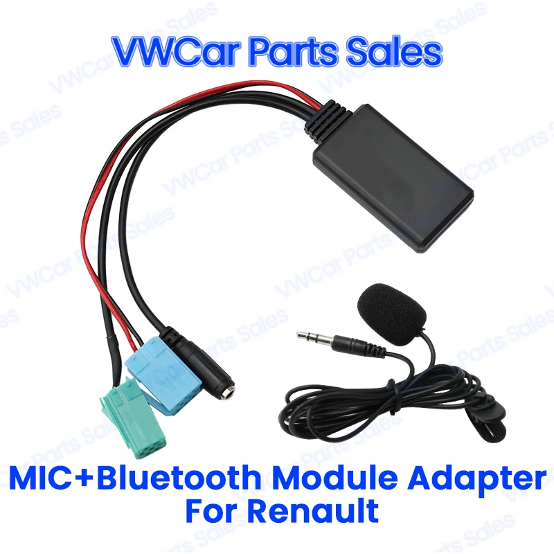 

Car Bluetooth 5.0 Module AUX Cable Adapter MIC Handsfree MINI ISO 6Pin 8Pin AUX Cable For Renault Megane 2 Updatelist Radio