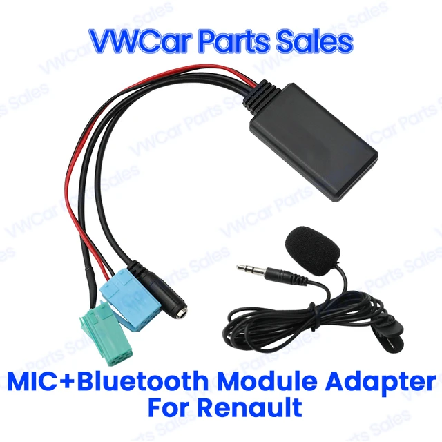 Car Bluetooth 5.0 Module AUX Cable Adapter MIC Handsfree MINI ISO 6Pin 8Pin AUX  Cable For Renault Megane 2 Updatelist Radio - AliExpress