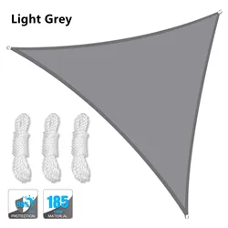 Waterproof Triangle Sunshade Canopy - 200x200x200CM (LIGHT GRAY)