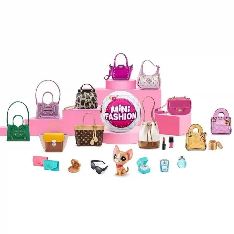 Princess Doll 5 Surprise Mini Fashion Brands Series Kawaii Anime Figure Toy Surprise ball for Girls Birthday Gift