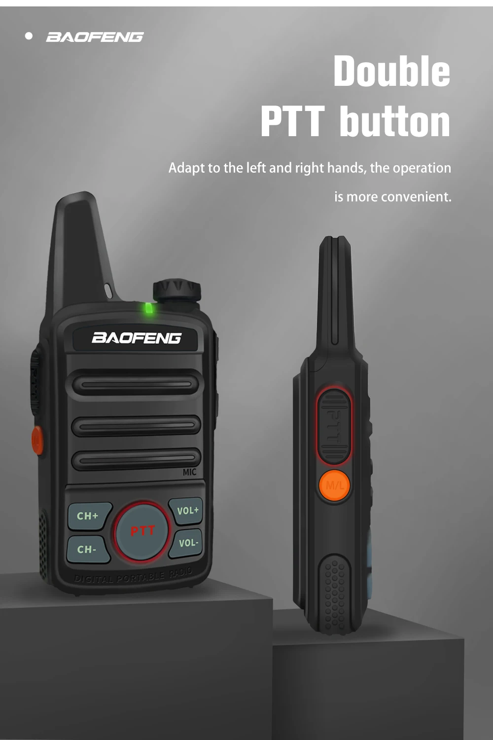 baofeng walkie talkie 2pcs Baofeng Original Mini Walkie Talkie BF-T1 Handheld Two-way Radio Portable Ham FM CB Radio UHF 400-470MHz Wireless Intercome walki talki