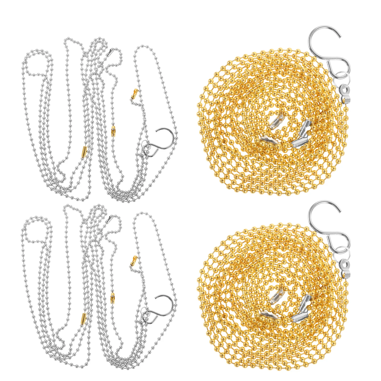 4Pcs Volleyball Net Measurement Chain Golden Silver Height Tool Referee Equipment Portable Durability Volleyball Nets Chain