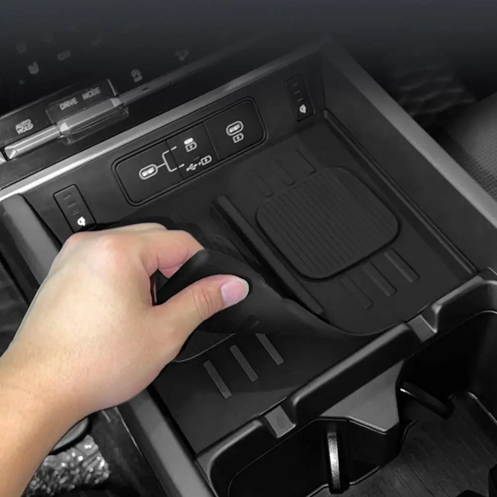 Wireless Car Charger for Hyundai Santa Fe Model Silicone Non-slip Charging Mat Silicone Protective Pad for Safe Charging