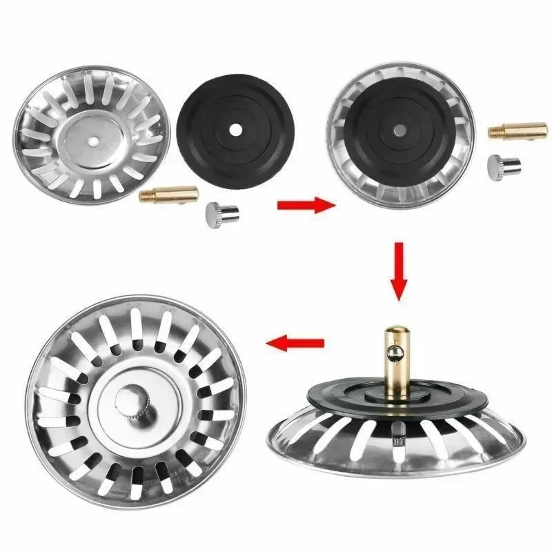 Kitchen Sink Strainer 1PC Kitchen Sink Filter Stopper Waste Plug Floor Drain Tools