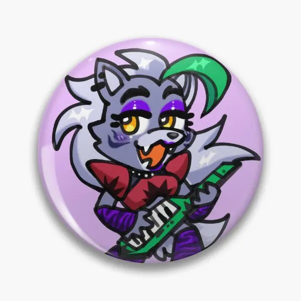 2022 Security Breaker Roxanne Wolf Soft Button Pin Regalo Cappello Cartoon Risvolto Pin Collare Vestiti Gioielli Creativi Decor Donne Divertenti