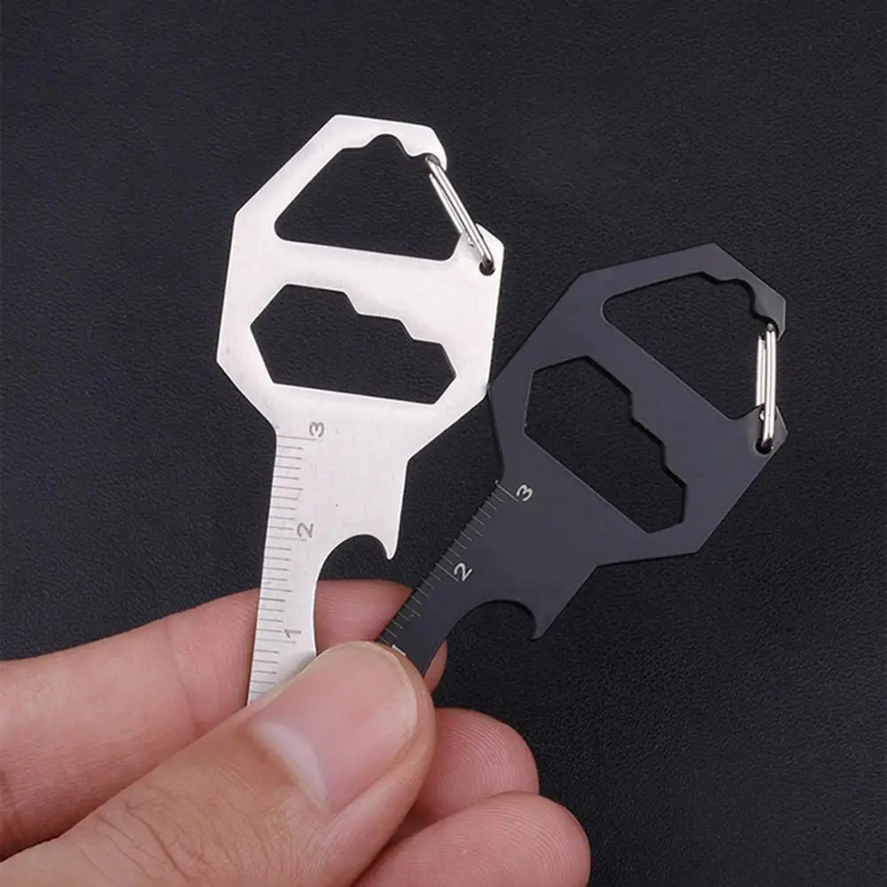 

Useful Stainless Steel One Piece Design Bottle Opener Hexagonal Wrench Keychain for Picnic Multi Tool Hexagonal Wrench