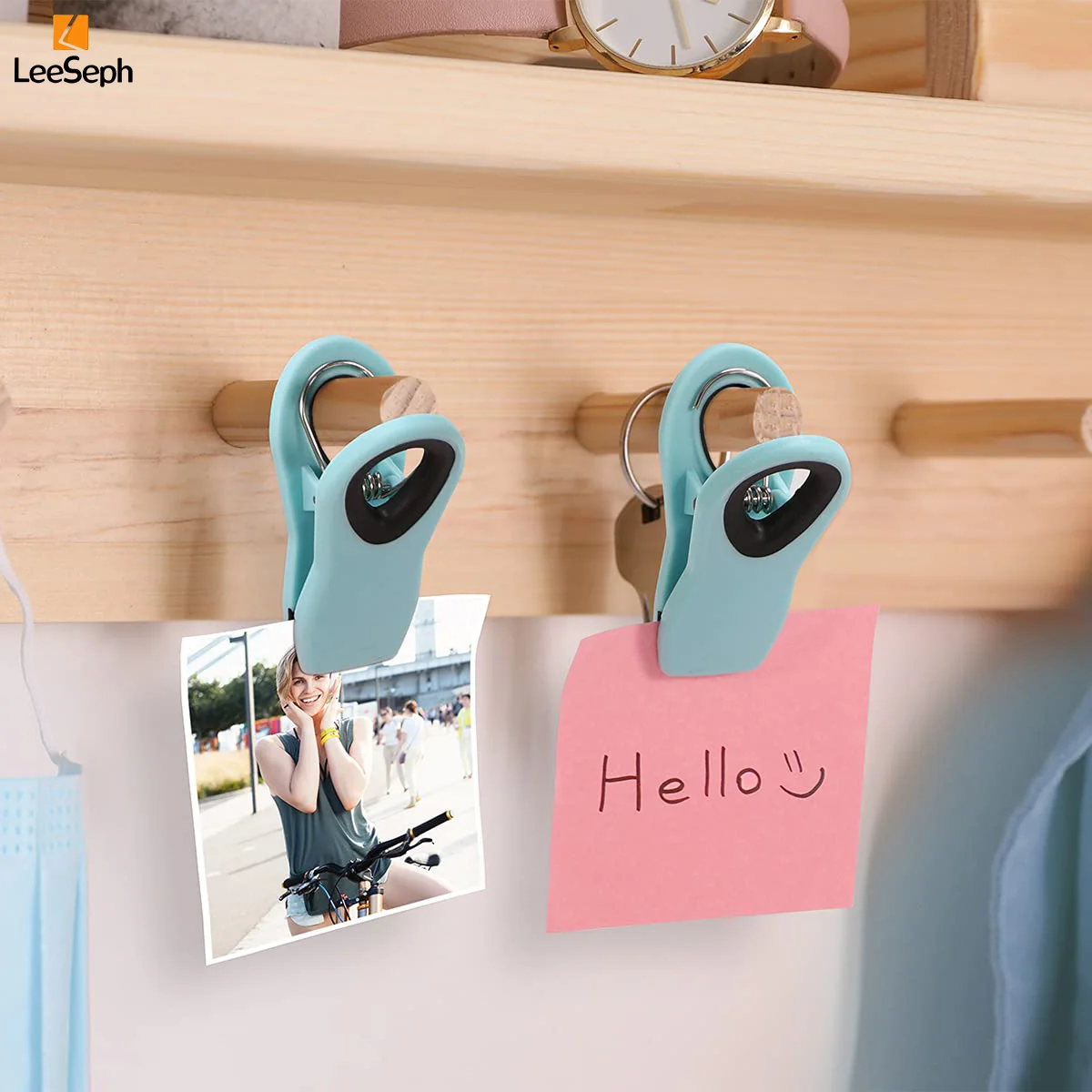 Bag Clips Set Magnetic Multicolor for Food Storage