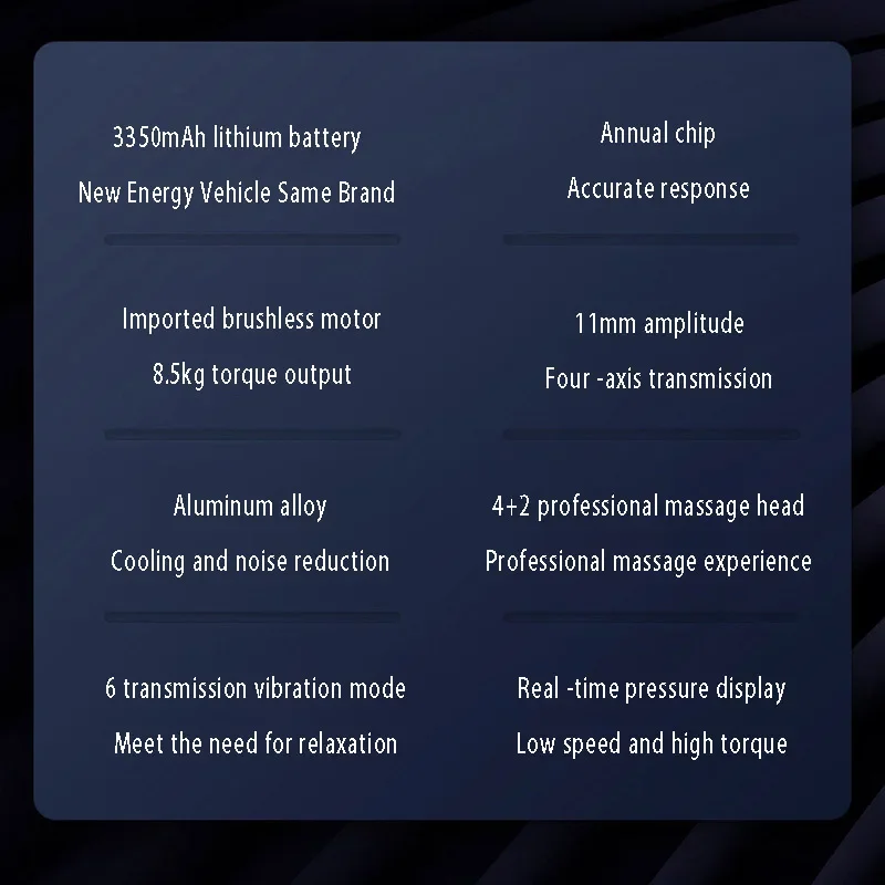 Professional Massage Gun 220W 30KG Strong Force Powerful Deep Muscle Massager Brushless Motor for Training Home Gym