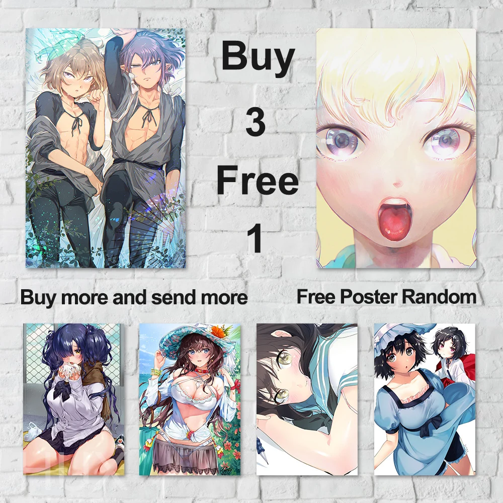 

Custom Print Sexy Japanese Anime Girl Art Aesthetic HD Poster Women Wall Art Canvas Painting Living Room Home Decor Picture Gift