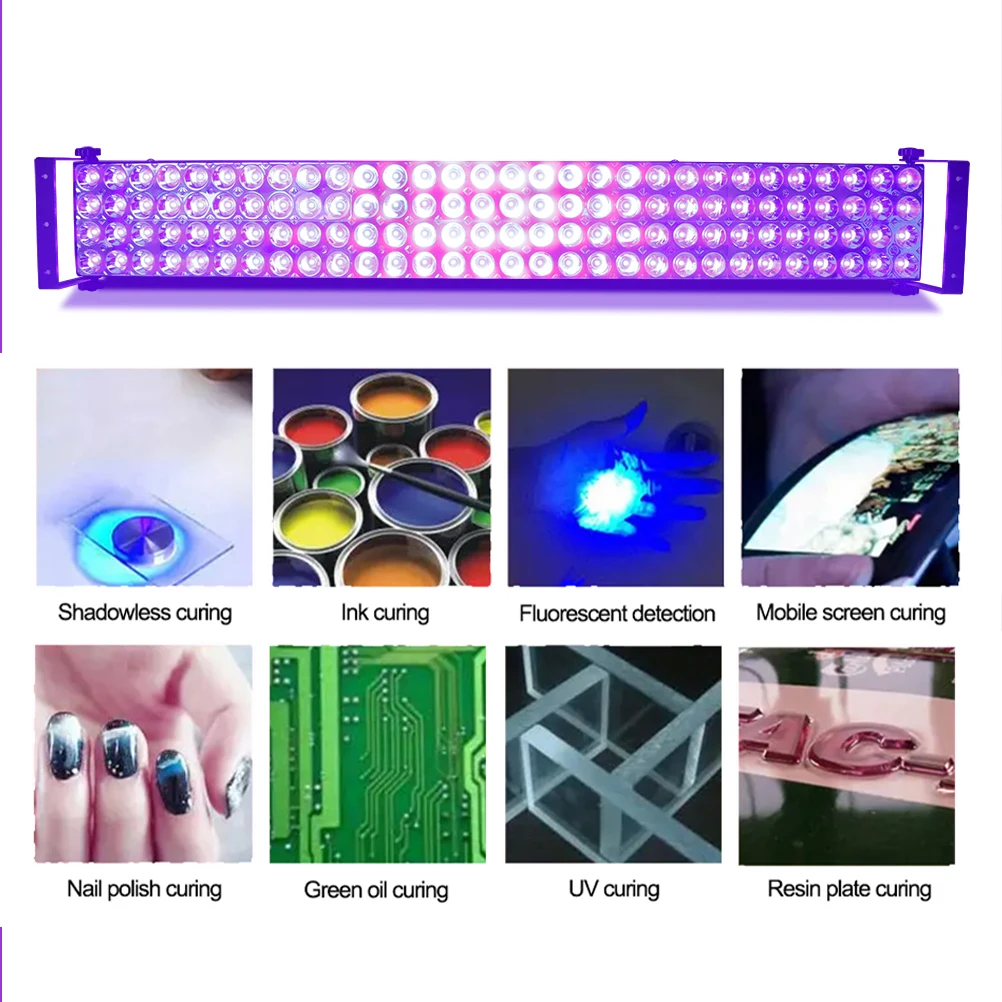 UV 경화 UV 램프 365nm 395nm 회로 기판 수리 무영접착제 그린 오일 감광성 수지 3D 프린팅