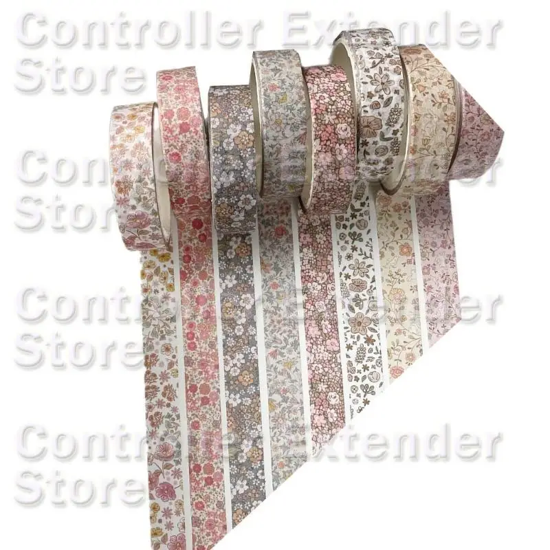 스크랩북 저널 앨범 아트 마스킹 테이프 N84B용 8Pcs 미적 장식 테이프