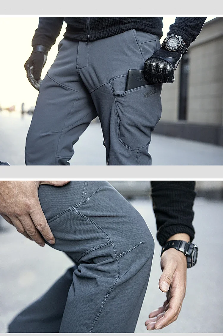 Description Picture 6 of itemMilitary Tactical Pants Soft Shell Outdoor Hiking Casual Pants Combat Training Cargo Pants Men's Army Tactical
