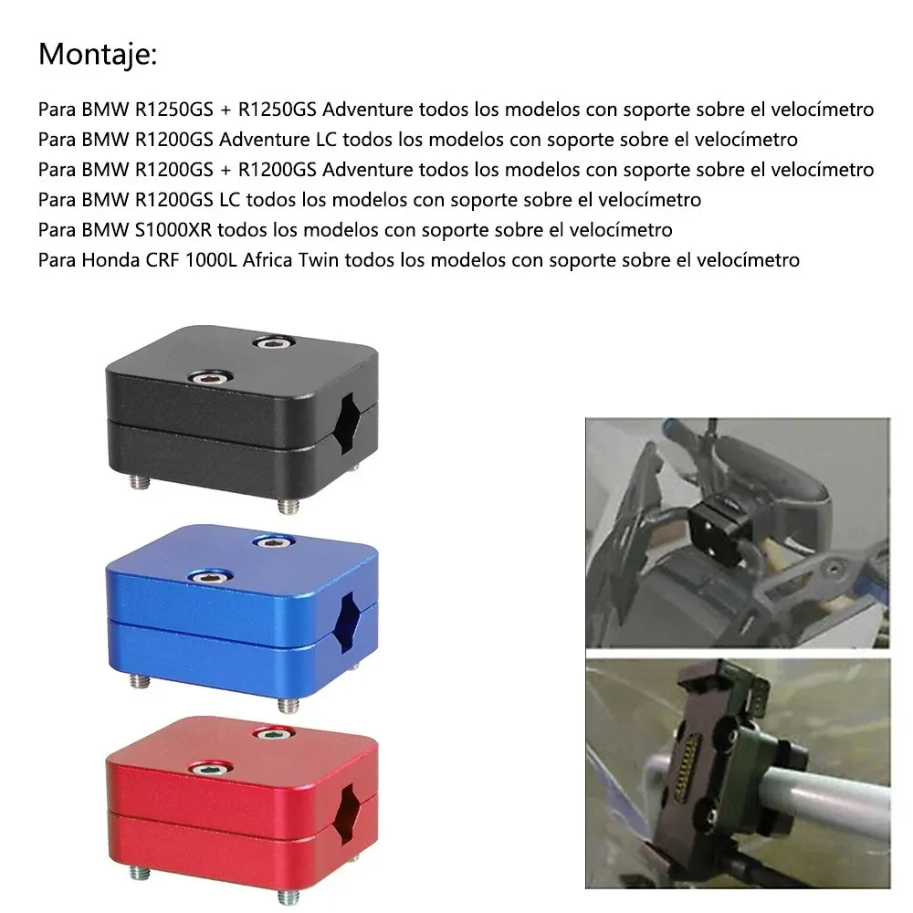Motorcycle Phone GPS Navigation Holder Mount Bracket For BMW R1200GS R1250GS LC Adv F900R CRF1000L 2012