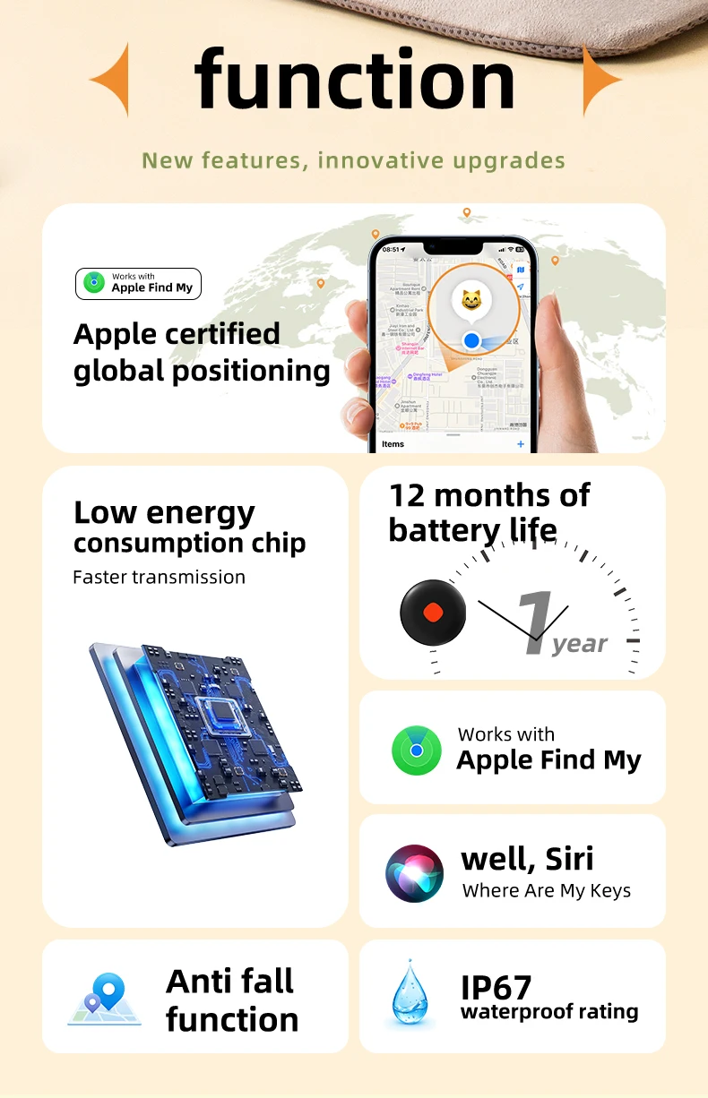 GPS tracker Airtage finein Air Tag Gps Tracker Mini Tags Key Finder Locator Localizador for Apple airtag find my iphone